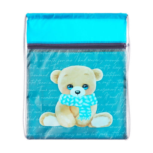 Мешок для обуви «Мишка» (с карманом) 42×34 см