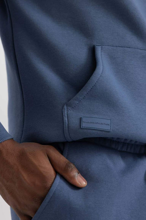 Толстовка обычного кроя с капюшоном и мягким пухом внутри - Defacto фото 5