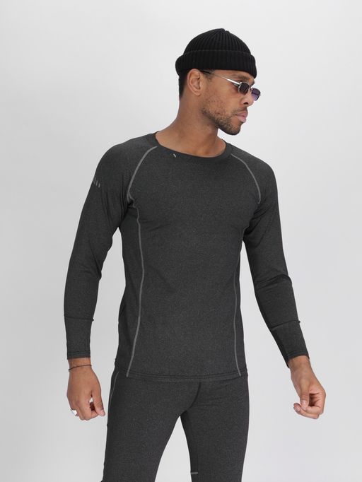 Комплект мужского термобелья без начеса темно-серого цвета 2213TC - FUYOUKAI фото 9