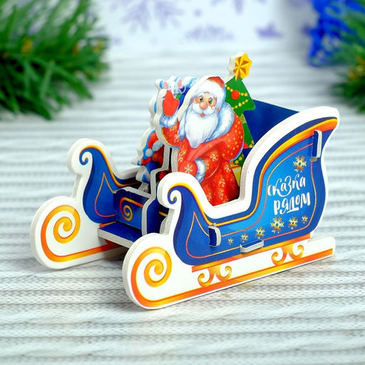 3D Конструктор фигурки Сани Деда Мороза - Unicon фото 2