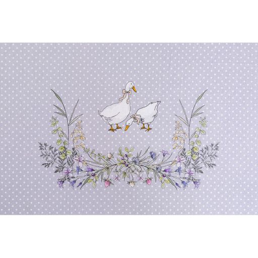 СКАТЕРТЬ ГУСИ ЛЕГАРД 220*160 СМ, СЕРЫЙ, 100 - Lefard фото 4