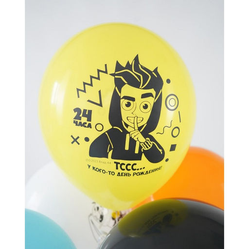 Цена за 2 шт. Воздушные шары латексные 12" «Влад А4», 5 шт., МИКС