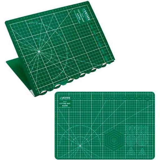 Коврик для резки складной 2 в 1 A3 (47x32 см) -A4 (24x32 см) "Hobby creative" непрорезаемый, толщина 3 мм, односторонний, пятислойный