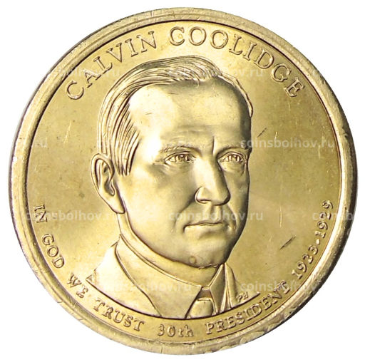 1 доллар 2014 года P США Калвин Кулидж 30-й президент США
