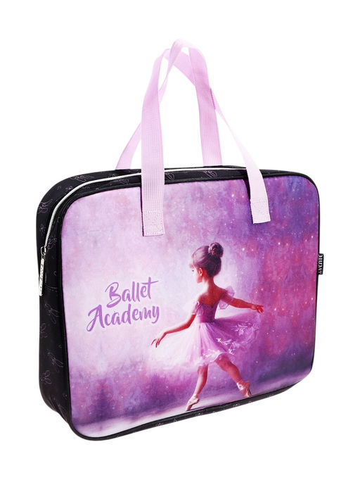 Папка с ручками А4, 360×280×80 мм, deVENTE «Ballet Academy», текстиль, для девочки