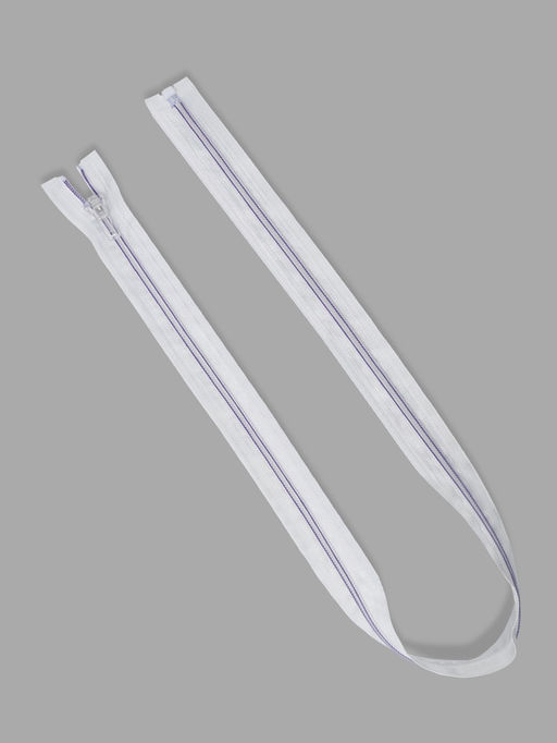 Цена за 10 шт. Молния «Спираль», №5, разъёмная, замок автомат, 80 см, белая, сиреневая