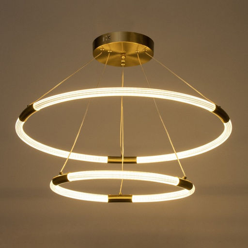 Светильник «Рингас» 2хLED 68 Вт 3000-6000К золото 57×57×120 см BayerLux