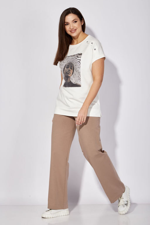 Костюм ТАиЕР 1283 белый,бежевый  фото 7