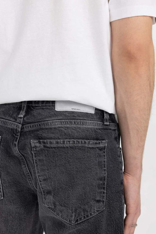 Узкие зауженные джинсовые брюки с нормальной талией и зауженной посадкой - Defacto фото 6