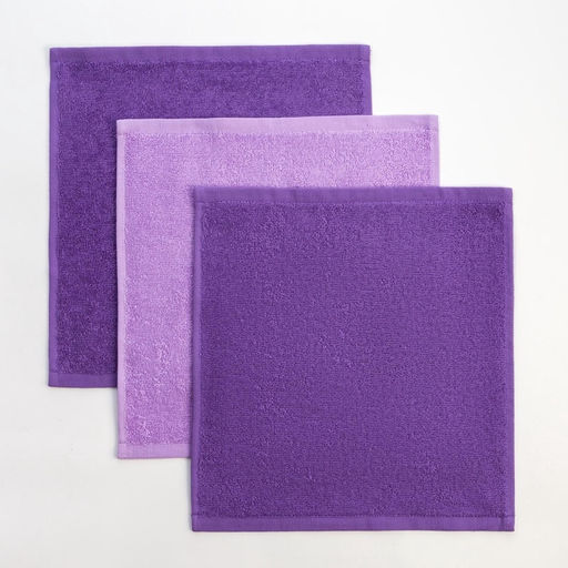 Набор махровых полотенец Любимой мамочке 30?30 см - 3 шт., 100% хлопок 340 г/м?