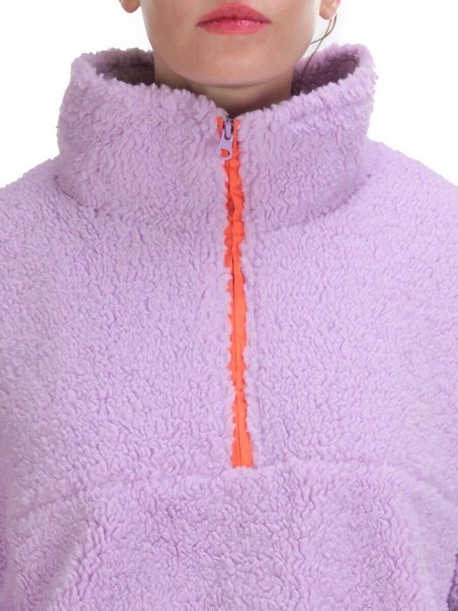 2568 LILAC Кофта плюшевая женская Тедди на синтепоне (50 гр. синтепон) - Fashion фото 3