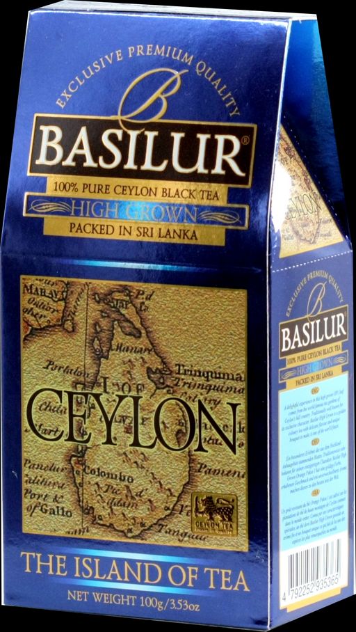 BASILUR. Чайный остров. High Grown 100 гр. карт.пачка