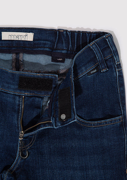 Rosina Adaptive Koyu Mavi Jean Pantolon  фото 2