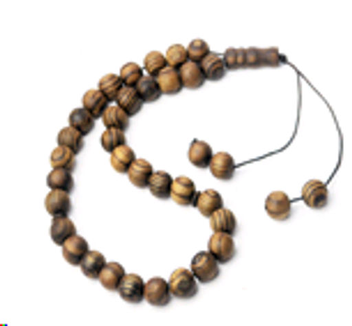 Четки мусульманские 33 бусины 12мм / MА53 /уп 10/400/коричневые - Галеонтрейд фото 2
