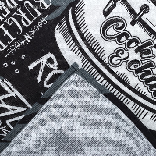 Цена за 2 шт. Кухонное полотенце «Доляна» Rock&apos;n&apos;roll, 35×60 см