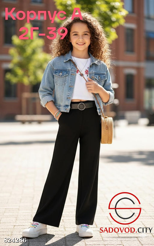 Штаны для девочка однотонные