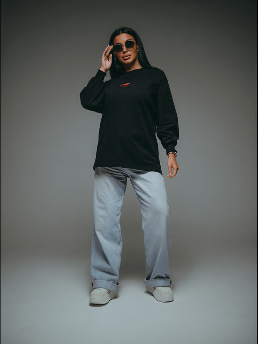 Символ свитшот женский (черный)