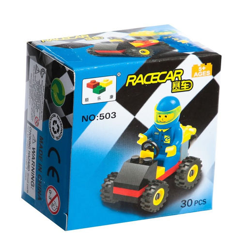 Цена за 2 шт. Конструктор гоночная машина Гонки, 30 деталей, 5+