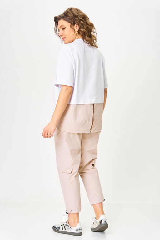 Костюм Michel Chic 1414 белый, бежевый  фото 7