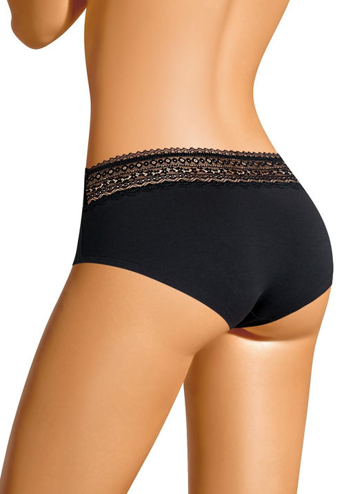 CLE SH965 Трусы жен. Кружево хлопок чёрный - Clever wear фото 2