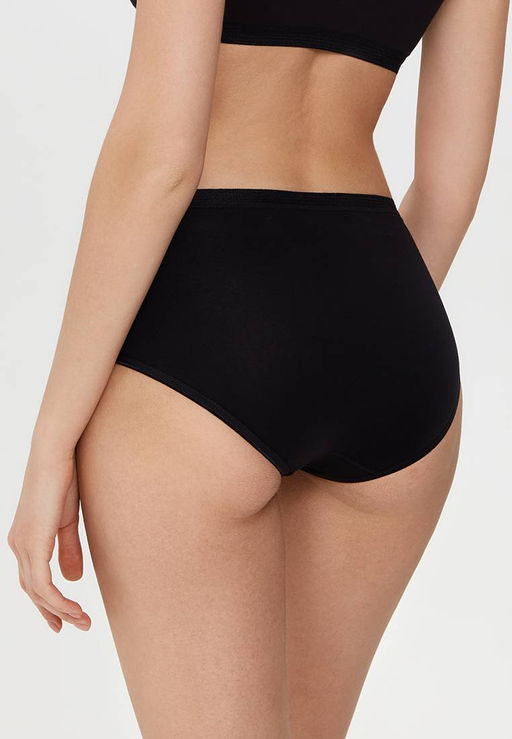 CONTE Трусики бикини высокой посадки BASIC COLLECTION LB 2016 (в коробке) black