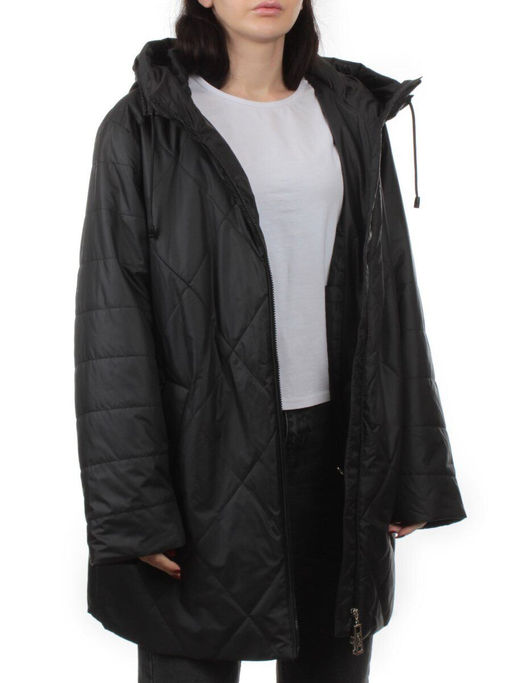 25051 BLACK Куртка демисезонная женская (100 гр. холлофайбер) - Fashion фото 6