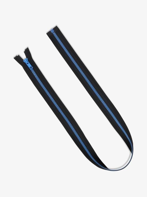 Цена за 10 шт. Молния «Трактор», №5, разъёмная, замок автомат, 80 см, контрастное звено, чёрная