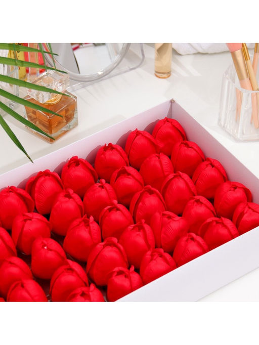 Тюльпаны мыльные красные, набор 50 шт.