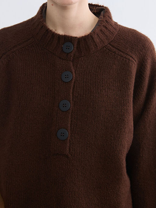 Bisiklet Yaka Kad?n Triko Kazak