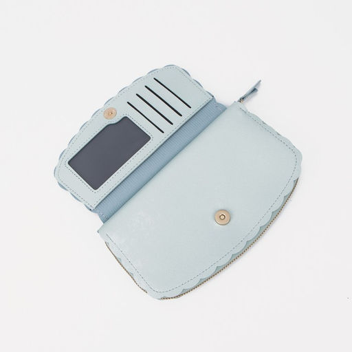 Кошелёк на молнии, цвет голубой - Simaland фото 4