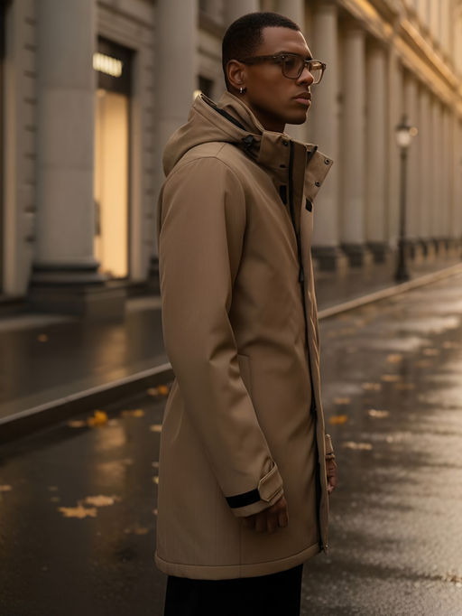 Парка спортивная мужская с капюшоном softshell бежевого цвета 9565B - Mtforce фото 42