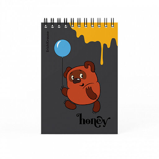 Цена за 4 шт. Записная книга на спирали ErichKrause Винни-Пух, А6, 60 листов, клетка_MIX-PACK  фото 3