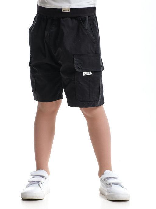 Шорты карго для мальчика 33-7972 черный - Mini maxi фото 8