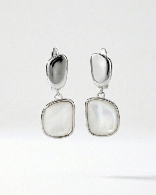 Серьги с натуральным перламутром