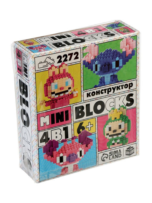 Конструктор «Mini Blocks. Весёлые друзья», 2272 деталей