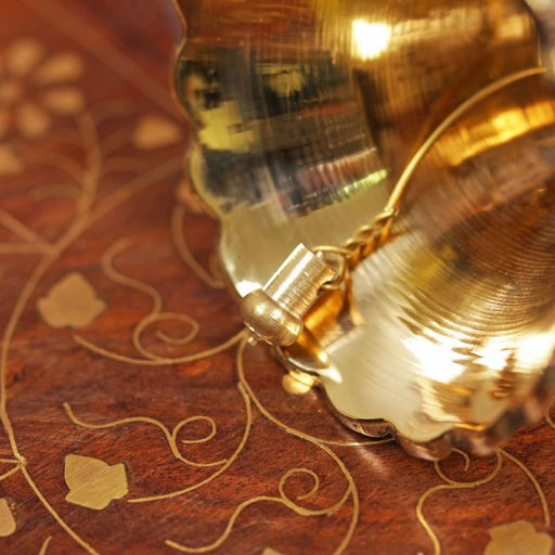 Колокольчик латунь "Цветочек" 7,5х7,5х16 см