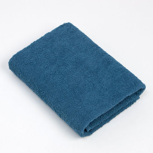 Полотенце махровое Экономь и Я 30*60 см, цв. синий, 100% хлопок, 350 гр/м2  фото 2