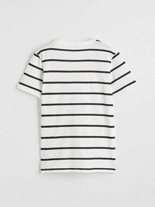 Bisiklet Yaka ?izgili Erkek ?ocuk Ti??rt