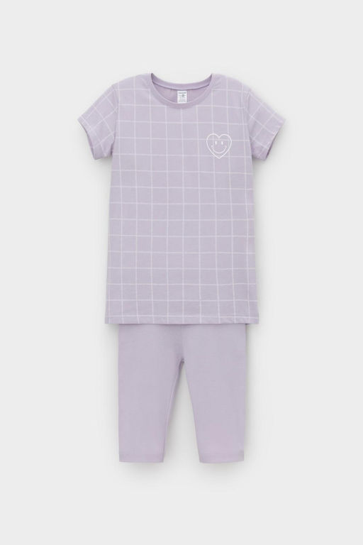 К 1641/лепесток орхидеи,двойная клетка пижама дет