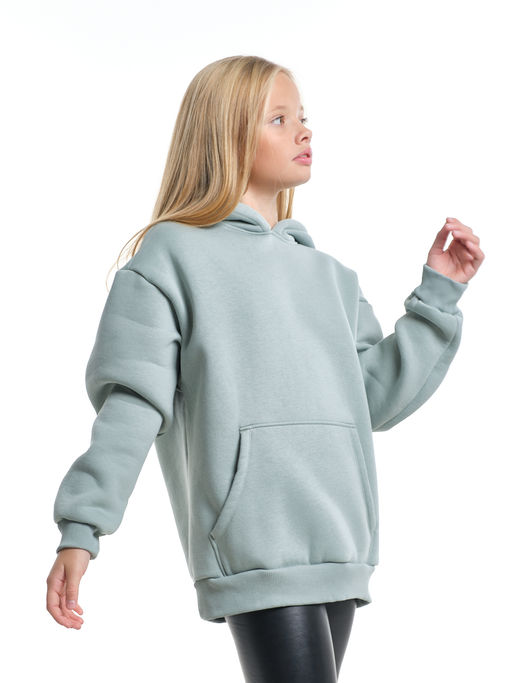 Джемпер худи для девочки 22-6605 мята - Mini maxi фото 2