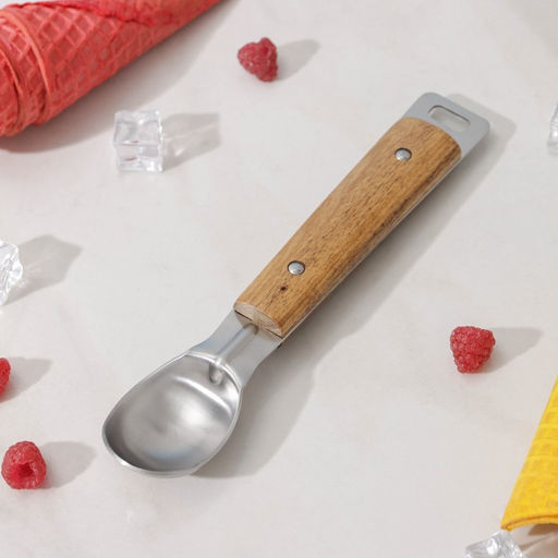 Ложка для мороженого Доляна Дровосек, нержавеющая сталь, цвет хромированный