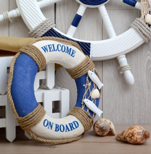 Спасательный круг декоративный Добро пожаловать на борт 19 см / AX20C /уп 100/ - Галеонтрейд фото 3