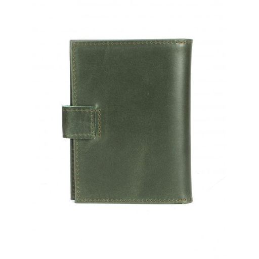 Обложка для авто+паспорт-Croco-ВП-1021 с хляст, натуральная кожа зеленый тем пулл-ап (205) 263967  фото 2