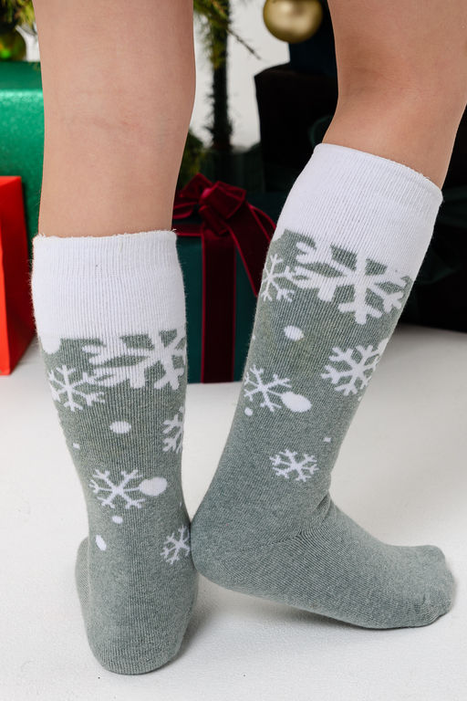 Цена за 6 пар. Гольфы Снежинка детские