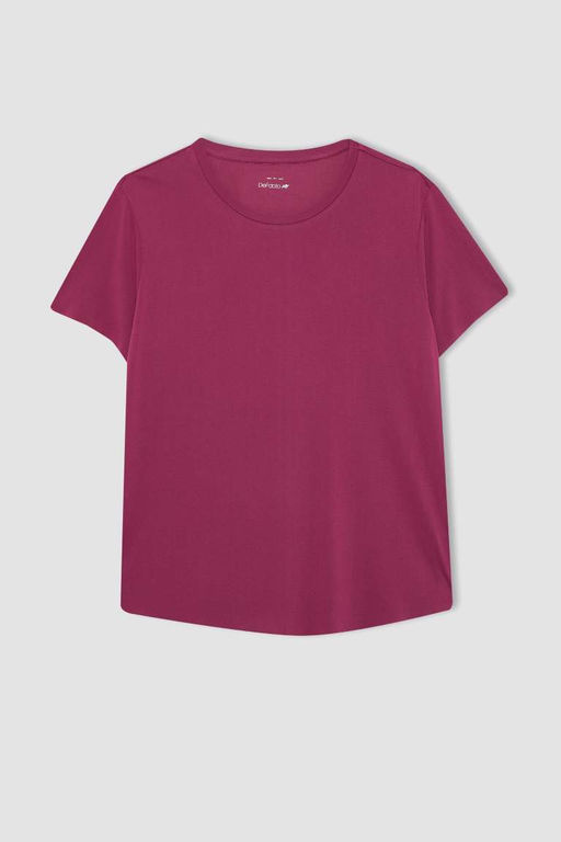 DeFactoFit Oversize-футболка премиум-класса для спортсменов с круглым вырезом и короткими рукавами  фото 9