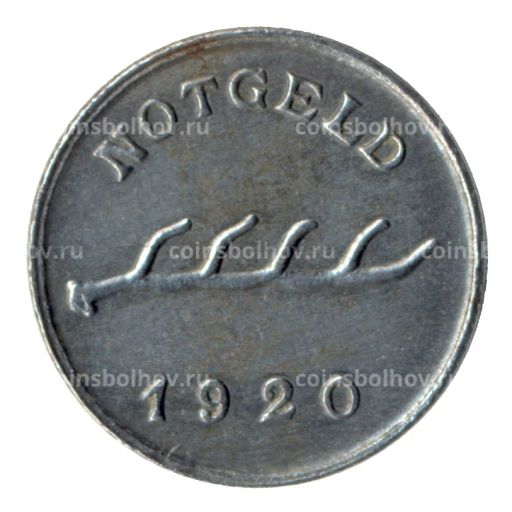 2 пфеннига 1920 года Германия  Нотгельд (Мергентхайм)