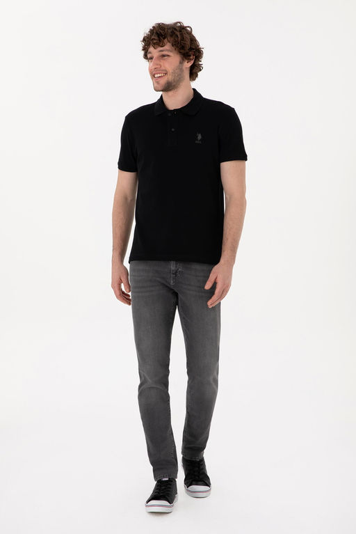 Erkek Slim Fit Polo Yaka A__k Mavi Basic Ti__rt Sepette S_rpriz _ndirim - U.s. polo assn фото 4
