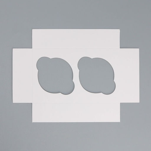 Цена за 5 шт. Коробка для капкейков, кондитерская упаковка двухсторонняя, 2 ячейки, «Для тебя», 16 х 10 х 10 см