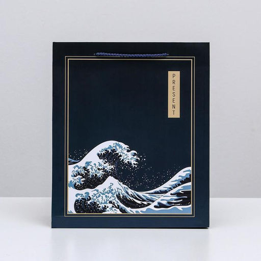 Цена за 2 шт. Пакет подарочный ламинированный, упаковка, «Present», ML 23×27×11.5 см