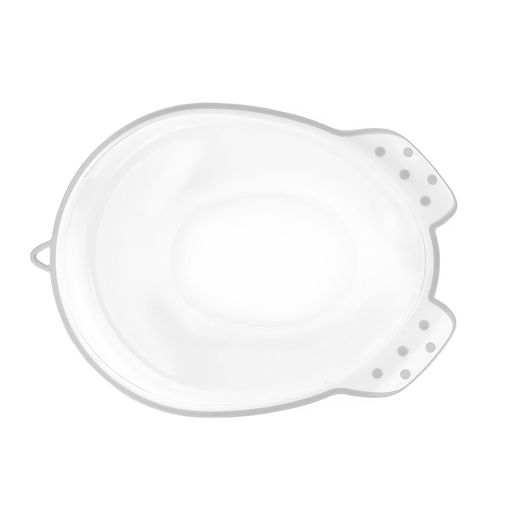 Накладка для унитаза детская (антискользящая) бело-серый